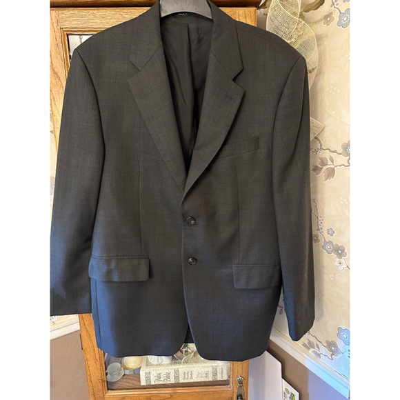 Lauren Ralph Lauren Wool Suit Coat Sport Coat Blazer Gray Size‎ Men's 40R